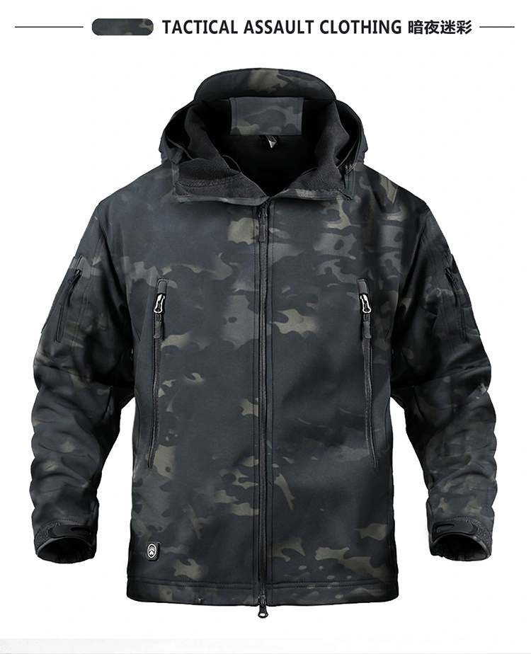 Manufacturer Supplier Multi-Pocket Weather Proof Tactical Custom Tactical Soft Shell Jacket