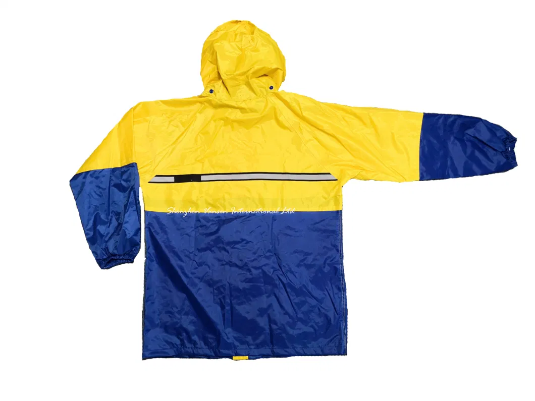 Outdoor Waterproof Rain Jacket with Reflective Tape