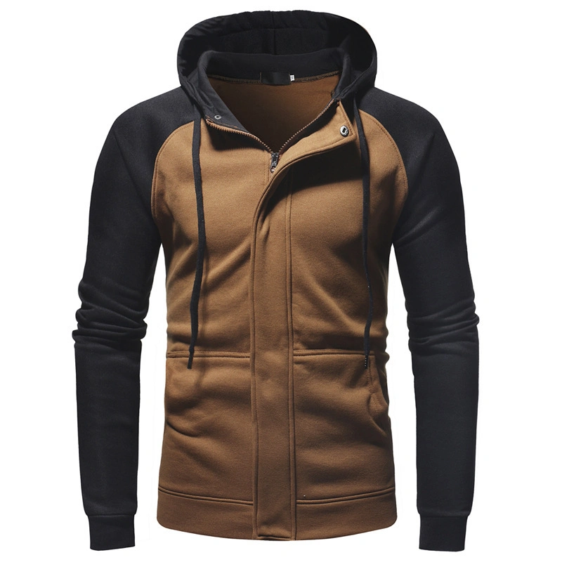 Custom Fashion Sports Wear Fitness Loose Fit Hoodies Full Zipper Men Jacket