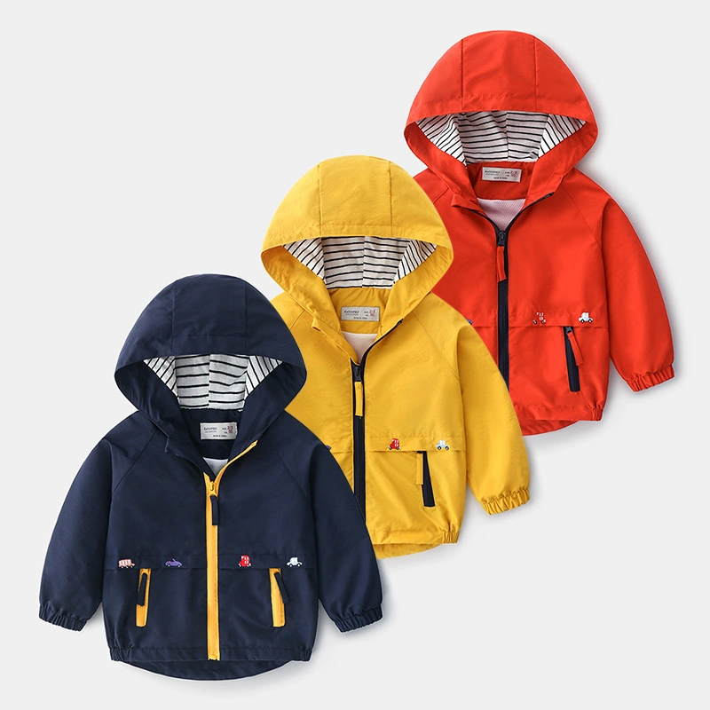 High Quality Custom Kids Windbreaker Spring and Autum Boy and Girl Outdoor Zipper Waterproof Jackets