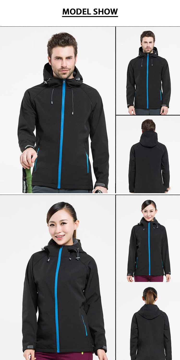 Warm Heated Windproof Sports Hoodie Custom Rain Softshell Jacket for Men