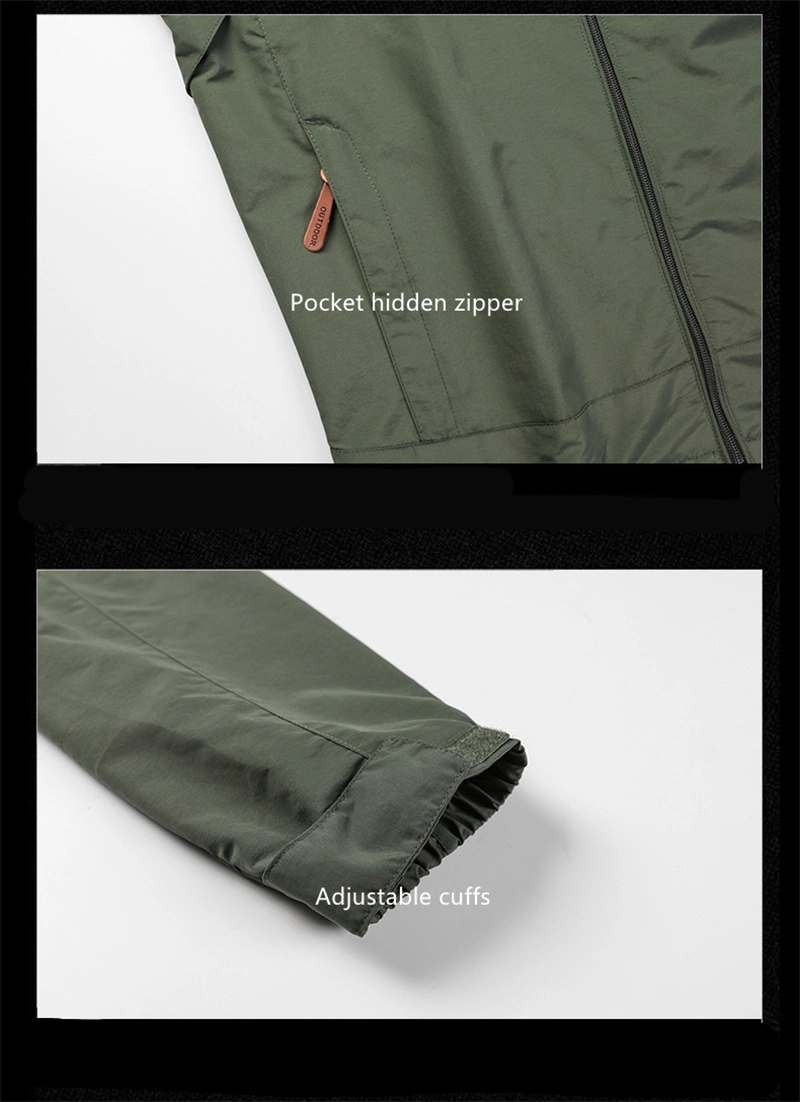 Custom Logo Waterproof Windbreaker Warm Softshell Tactical Hunting Men&prime;s Rain Outdoor Jacket