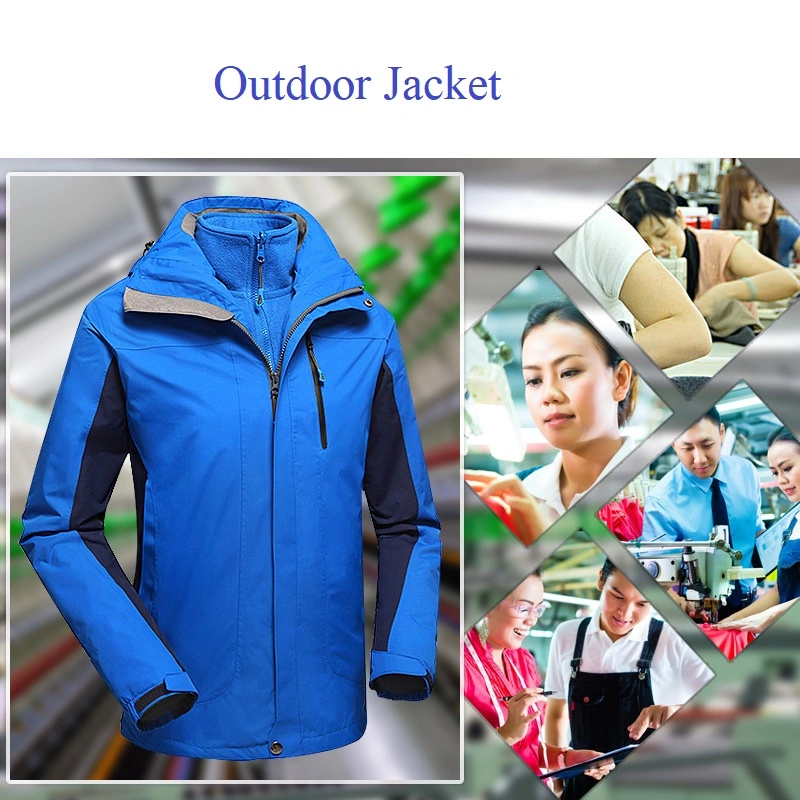Solid Colors Men Fashion Leisure Waterproof Softshell Outdoor Jacket with Printed Lining
