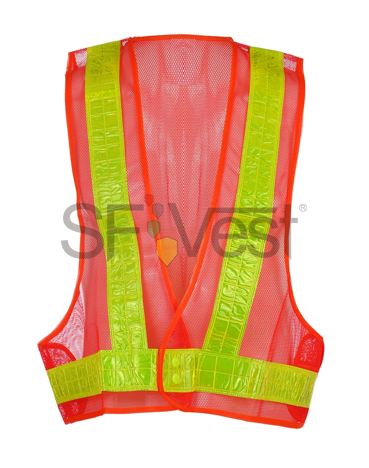 Cheap PVC Running High Reflective Sport Mesh Hi Viz Working Safety Waist Belt Orange Hunting Vest Safety Reflective Vest