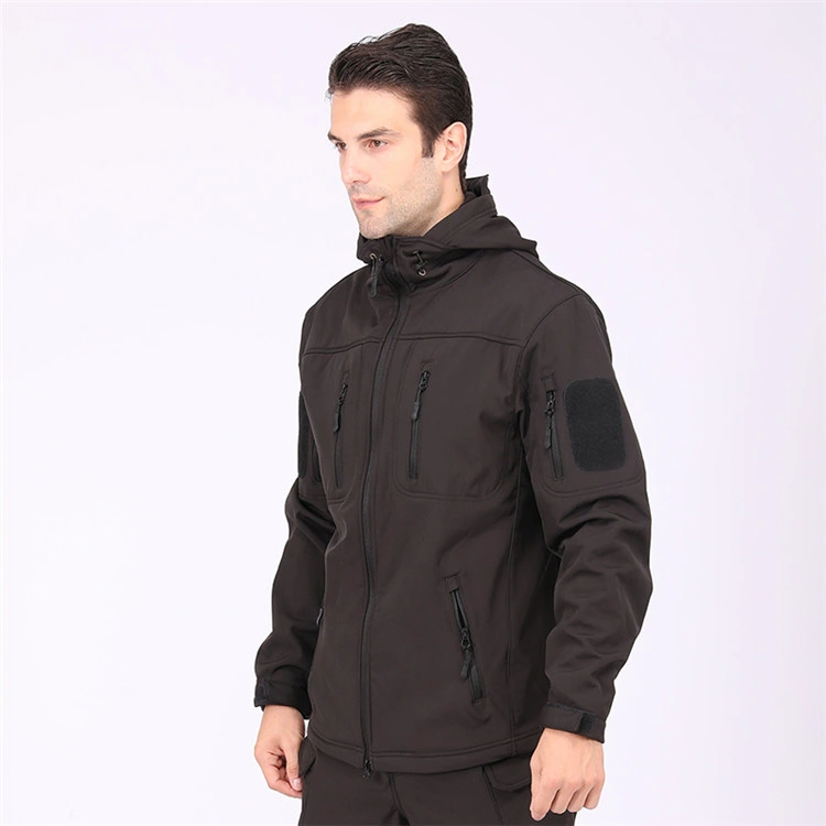 Black New Style Esdy Army Style Hunting Military Style Tactical Softshell Jacket