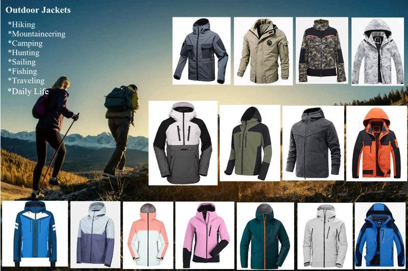 Promotional Men Waterproof Breathable 3 in 1 Puffer Jacket for Hiking Mountaineering