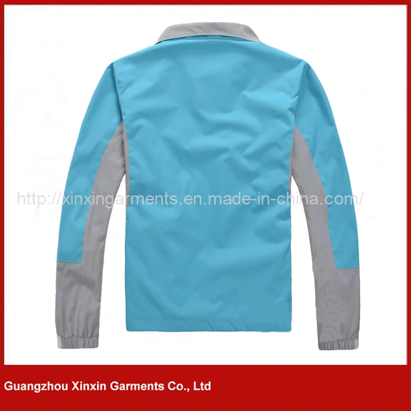 Waterproof Nylon Taslan Jacket Outdoor Rain Wear Hooded Windbreaker for Men (J425)