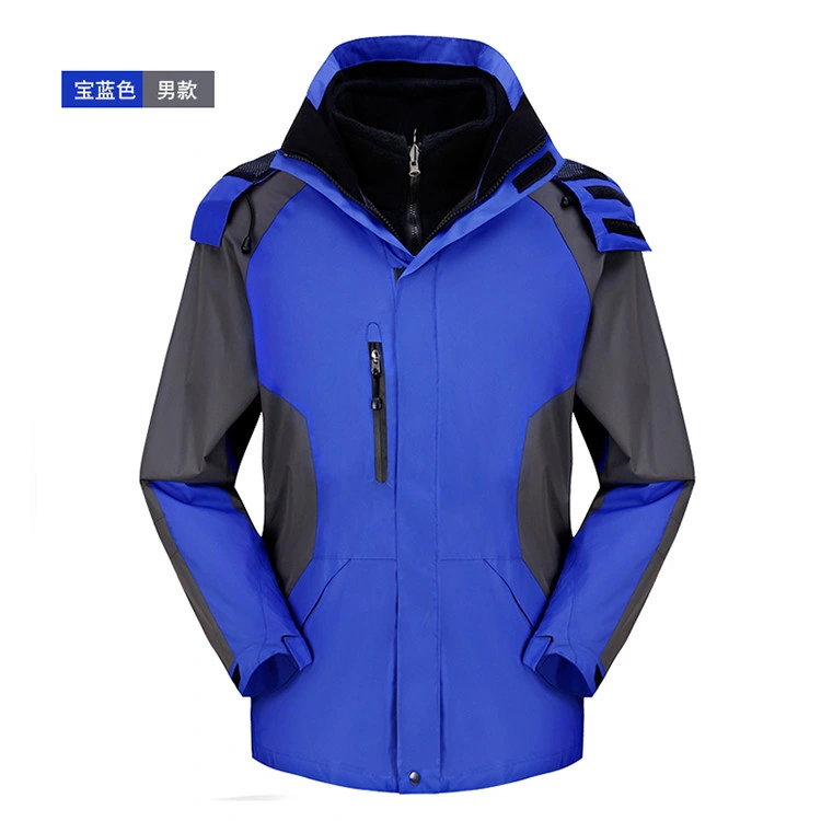 Factory Customized Outdoor Waterproof Jacket Two Pieces Autumn Winter Soft Shell Jacket for Man