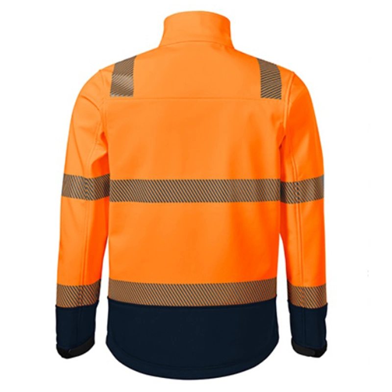 En20471 Hi Vis Manufacturer China Safety Reflective Sweatshirt for Men High Visibility Fleece Jacket No Hood