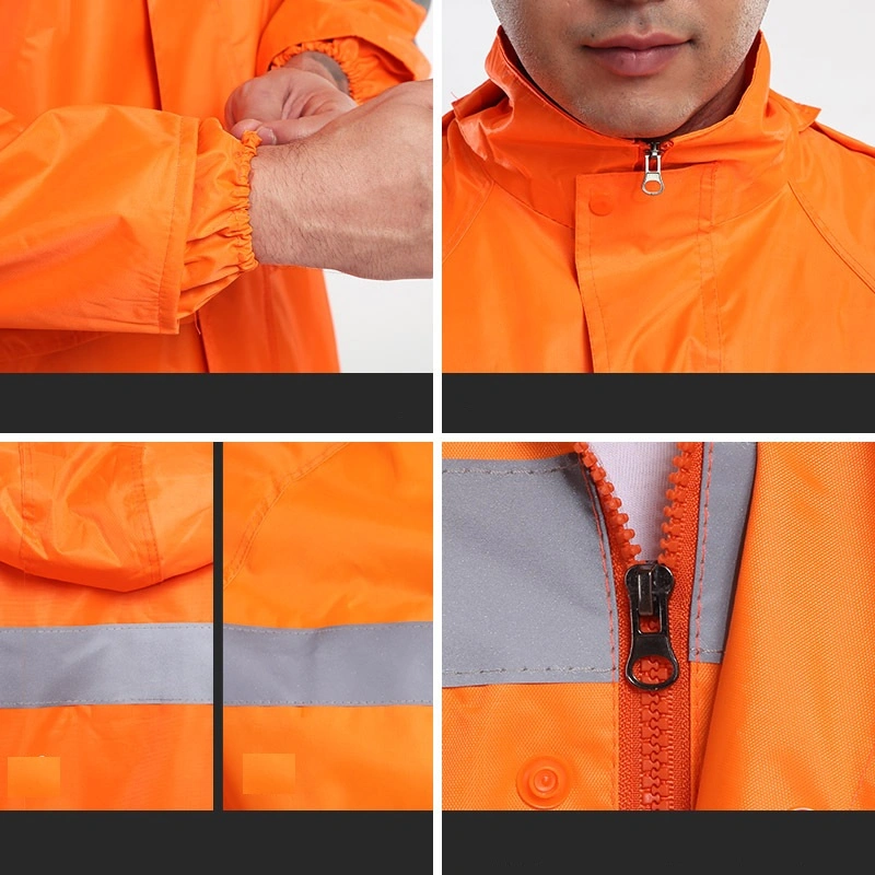 Safety PU Jacket Raincoat Construction Reflective Clothes Worker Uniform Safety Reflective High Visibility Work Wear Jacket with Good Price