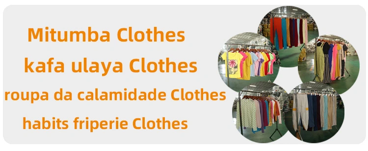 Mixed Second Hand Clothes Bulk in Bales 45kg Children, Men and Women Clothes Container to Africa High Quality Grade a Bundle China Wholesale Price Used Clothing