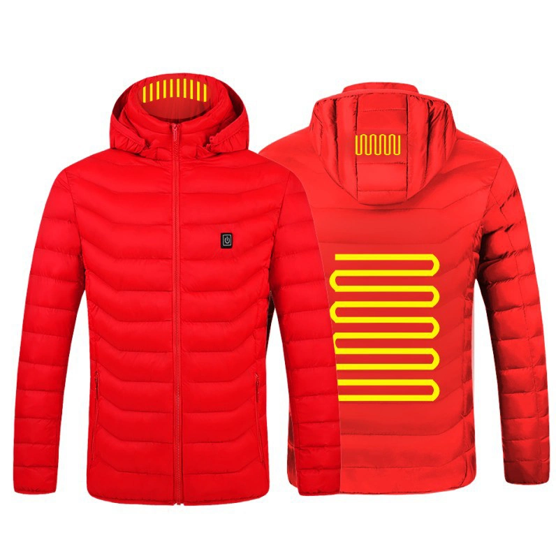 Manufacturer Custom USB Rechargeable Heating Waterproof Mens Hoodie Down Jacket