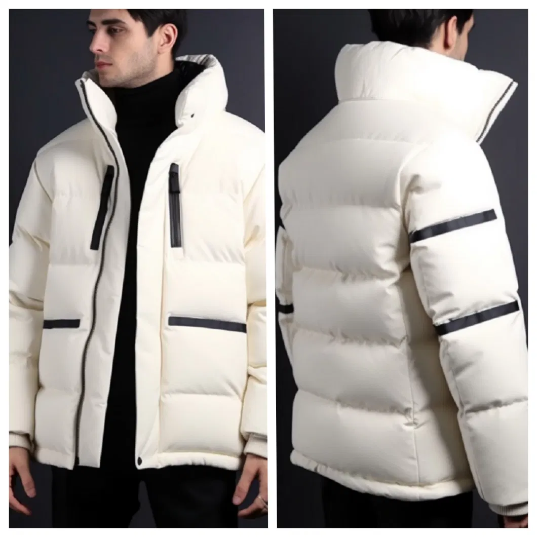 New Arrival Customized Fashion Men Winter Jacket Puffer Coat Fake Down Clothing