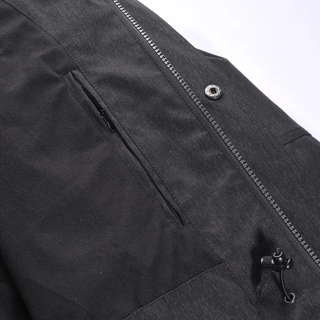 China Supplier Men Outdoor Waterproof Hoody Jacket Windbreaker Breathable Black Clothes Rain Jacket