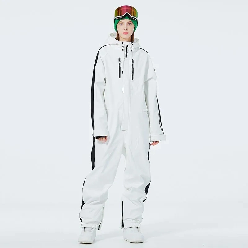 Custom High Quality Waterproof Windbreaker Insulated One Piece Coverall Winter Sports Ski Wear