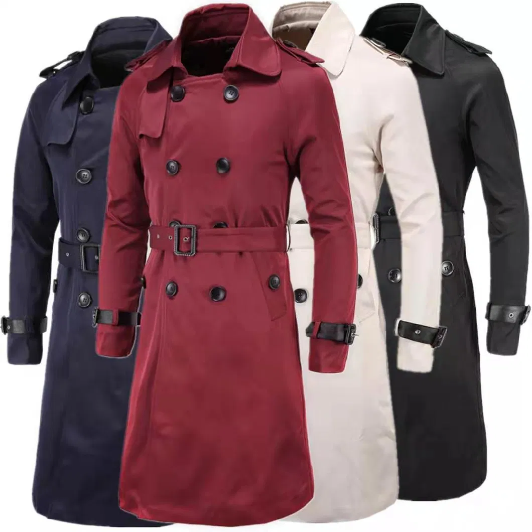 ODM Man Overcoat Spring / Autumn Customized Garment Men Jacket Outerwear Coat