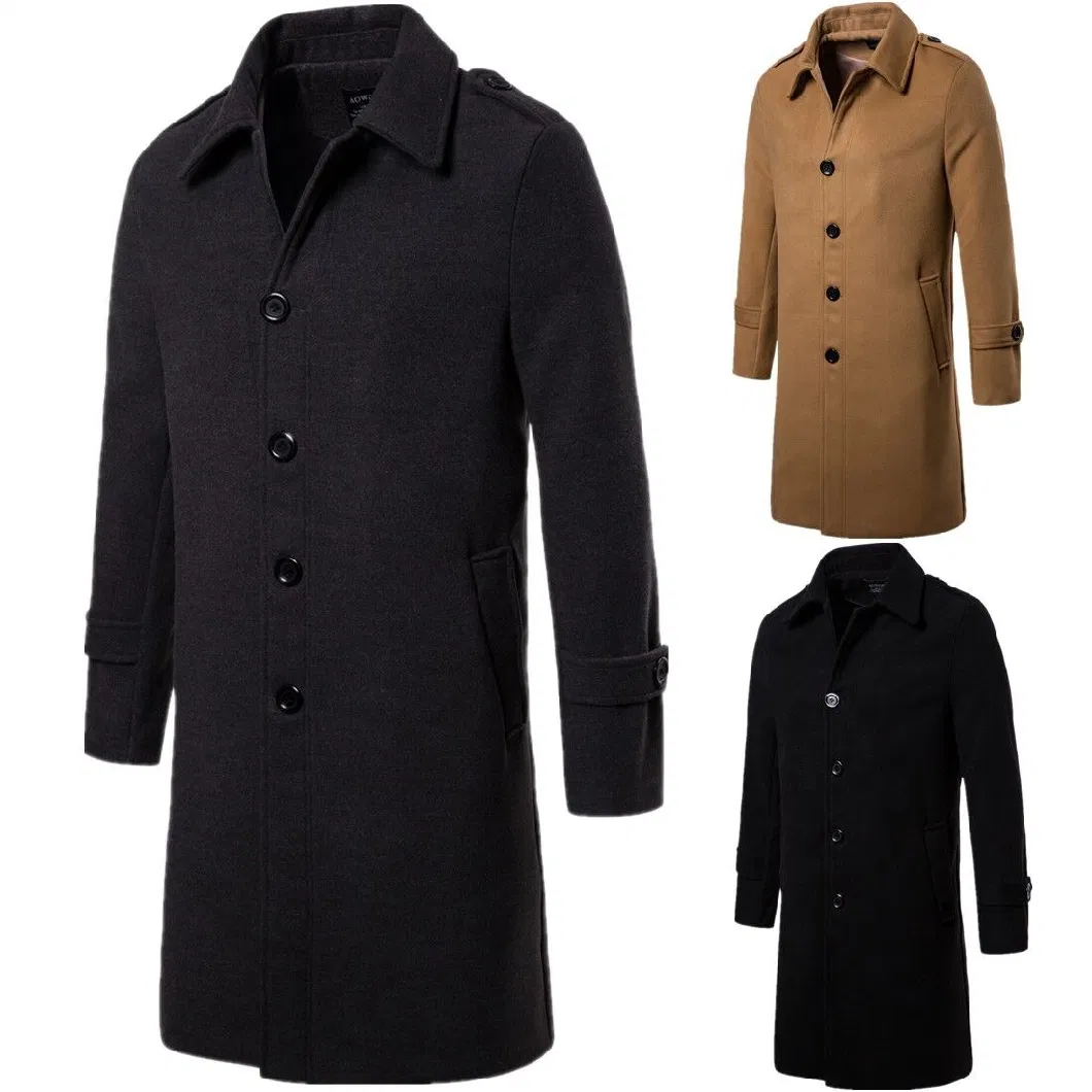 ODM Man Overcoat Spring / Autumn Customized Garment Men Jacket Outerwear Coat