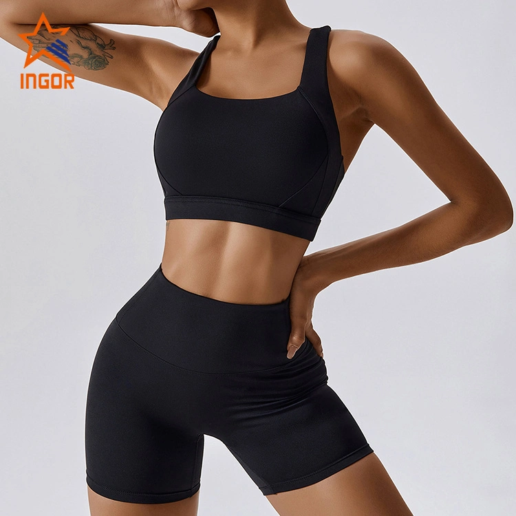 Ingor Sportswear Gym Wear Manufacturer Custom Wholesale Women Yoga Bra Sports High Impact Pilates Running Outdoor Fitness Sports Clothing Wear