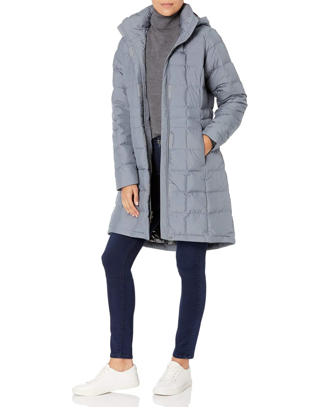 Asiapo China Factory Women&prime;s DWR Insulated Lightweight Long Down Parka Jacket with Removable Hood