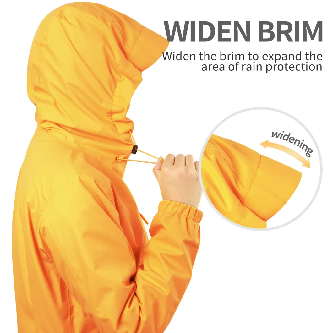 China Supplier Outdoor Clothing Waterproof Breatable Hoody Men Coats Rain Jacket