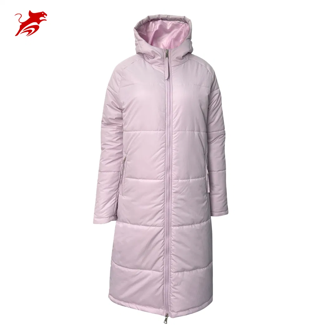 Asiapo China Factory Women&prime;s Girls Winter Trending Purple Long Puffer Jacket