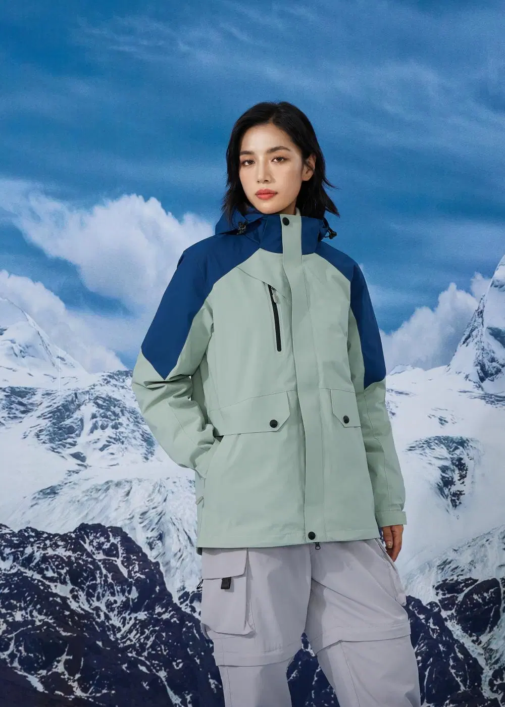 2216#High-Quality Three-in-One Removable Jacket (down jacket)