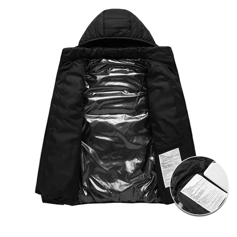 Manufacturer Custom USB Rechargeable Heating Waterproof Mens Hoodie Down Jacket