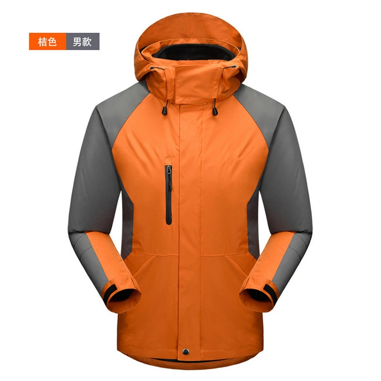 Factory Customized Outdoor Waterproof Jacket Two Pieces Autumn Winter Soft Shell Jacket for Man