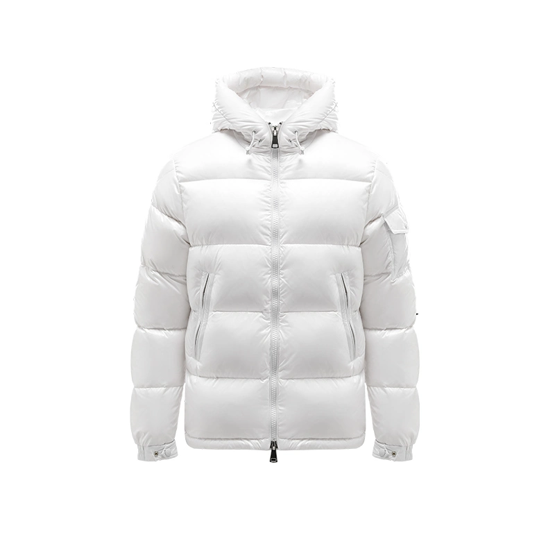 Wholesale Outdoor Custom Logo Wear Warm White Goose Down Men Padded Winter Puffer Jacket