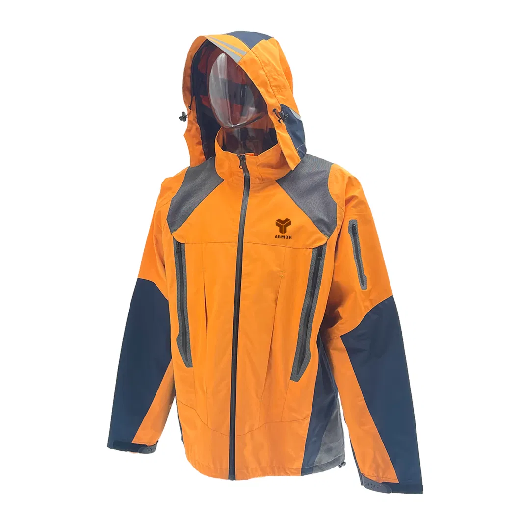Men&prime; S Outdoor Mountaineering Adventure 100% Waterproof Rain Jacket