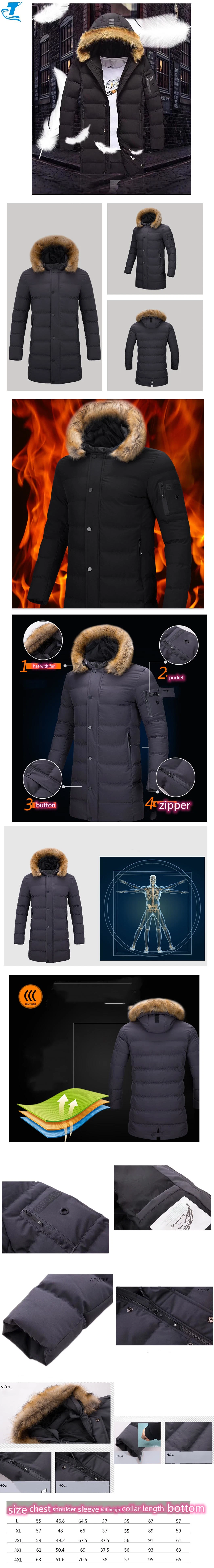 China Coat High Quality Outdoor Hooded Winter Mens Duck Down Heat Wear Jacket