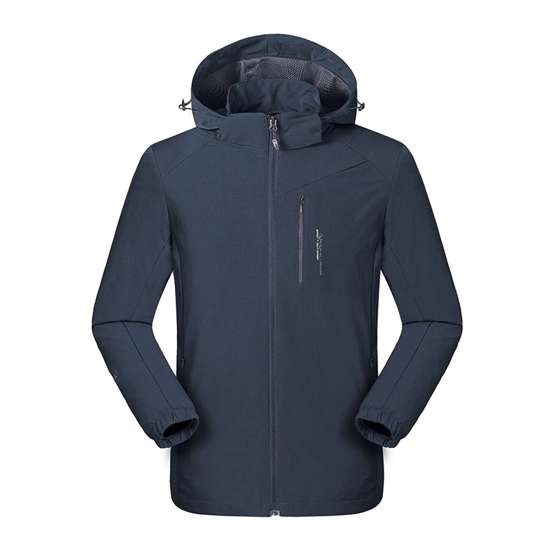 Custom OEM Stretch Fabric Outdoor Windproof Sprint/Autumn Men Mesh Lining Waterproof Jacket