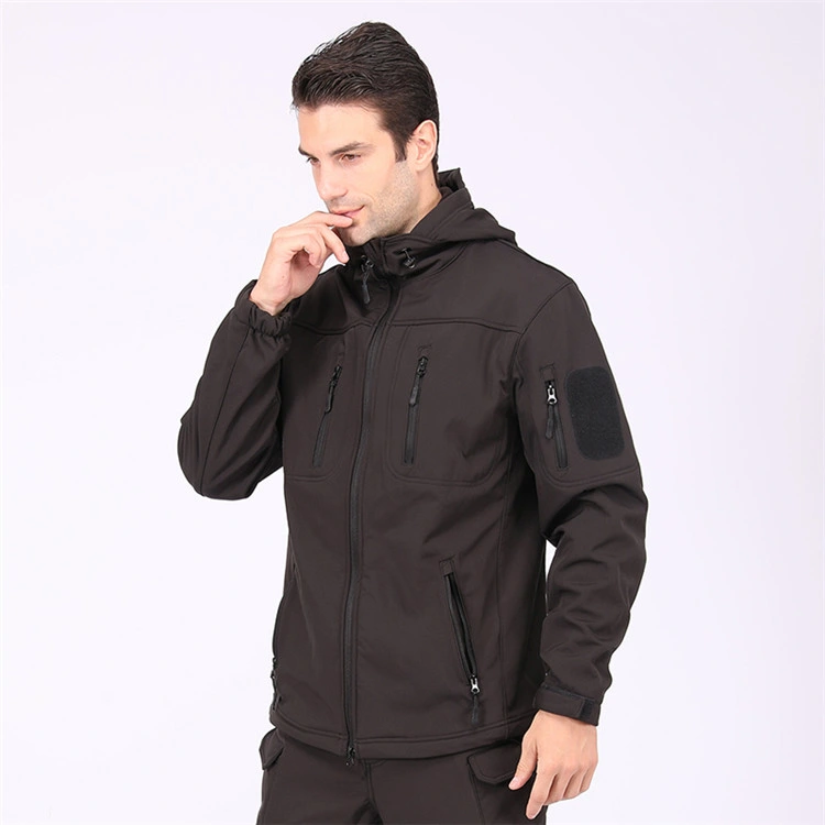 Black New Style Esdy Army Style Hunting Military Style Tactical Softshell Jacket