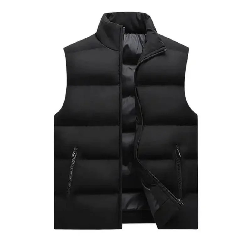 Custom Men Plain Manufacturer Waterproof 100% Cotton Quilted Jacket Winter Sleeveless Bubble Clothes Puffer Vest