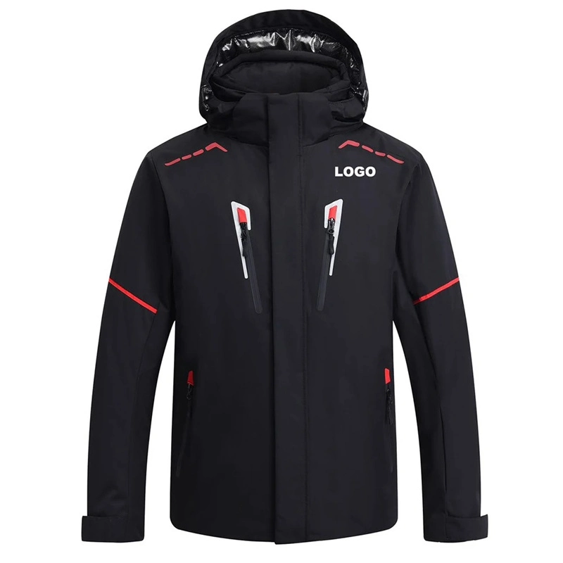 Custom High Quality Warm Breathable Fleece Tactical Coat Outdoor Men Ski Embroidery Logo Breathable Detachable Hooded Tacti Softshell Jacket