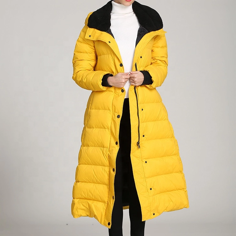 Factory Production Wind Proof 100%Polyester Custom Down Coat Coats Jackets Winter for Women