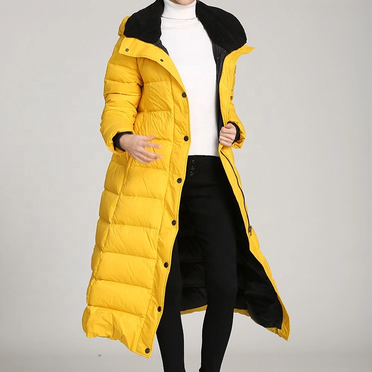 Factory Production Wind Proof 100%Polyester Custom Down Coat Coats Jackets Winter for Women