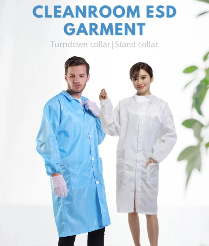 High Quality Cleanroom Lab Coat ESD Garment Antistatic Work Clothes