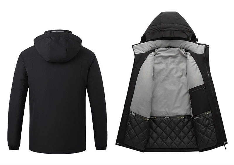Custom Embroidery Logo Cheap Softshell Breathable Detachable Hooded Tactical Coat Outdoor Men Ski Soft Shell Windbreaker Jacket