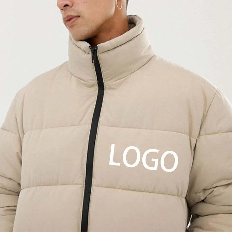 Factory Manufacturer Windbreaker Down Coat Mens Custom Streetwear Puffer Jacket
