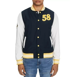 Wholesale Custom Men Baseball Bomber Varsity College Coat Outdoor Embroidery Streetwear Clothing Garment Letterman Winter Jackets 2023