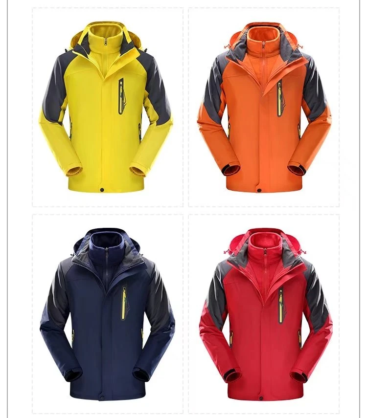 in Stock 3 in 1 Jacket Wholesale Winter Outdoor Ski Wear Jacket