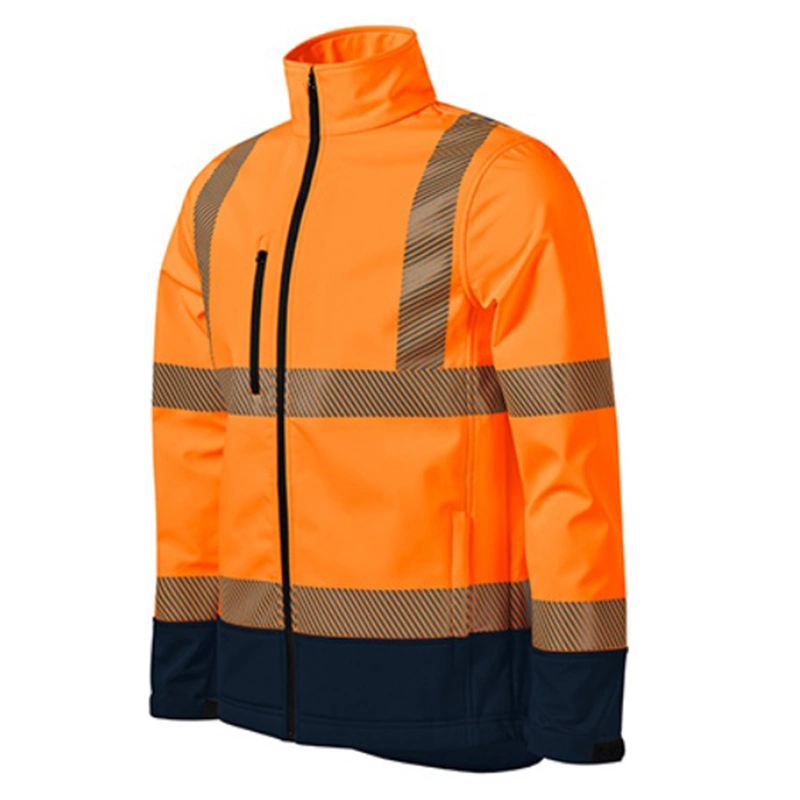 En20471 Hi Vis Manufacturer China Safety Reflective Sweatshirt for Men High Visibility Fleece Jacket No Hood