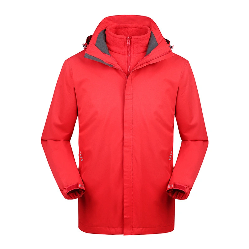 Outdoor Customized Two-Piece Fleece Lining Windproof Cote Warm Waterproof Jacket