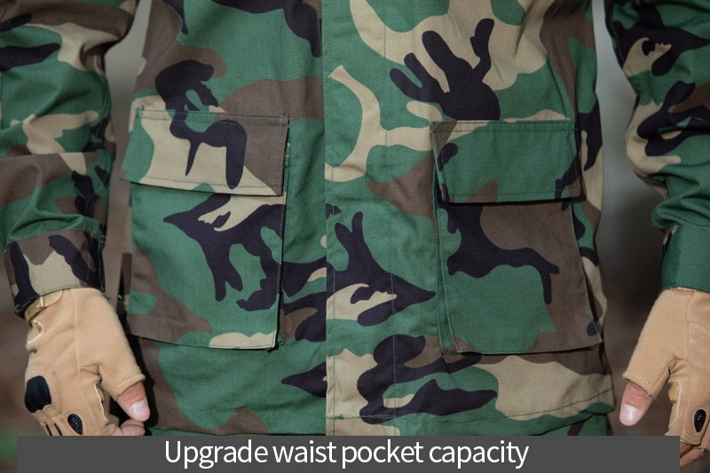 Military Combat Uniform Trade Tactical Mens Bdu Uniform Hunting Jacket Woodland Khaki