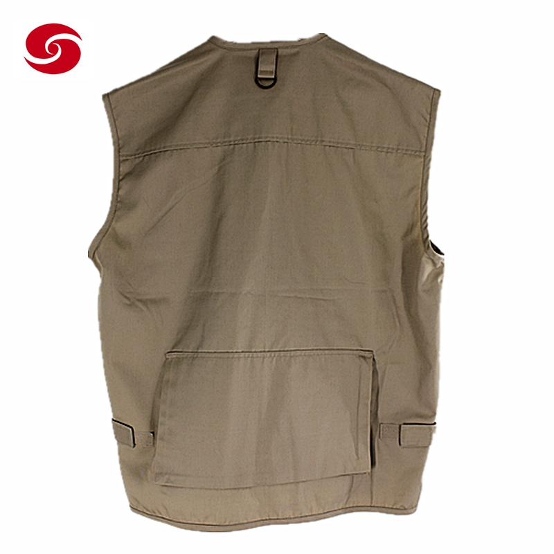 Men&prime;s Multi Pockets Cargo Vest Waistcoat Fishing Vest Jacket for Climbing Hiking