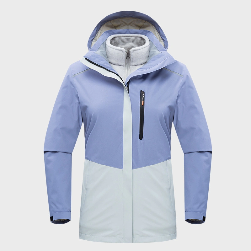 Outdoor Men and Women Unisex Jacket Fleece Inner Hooded Raincoat Windbreaker Jackets