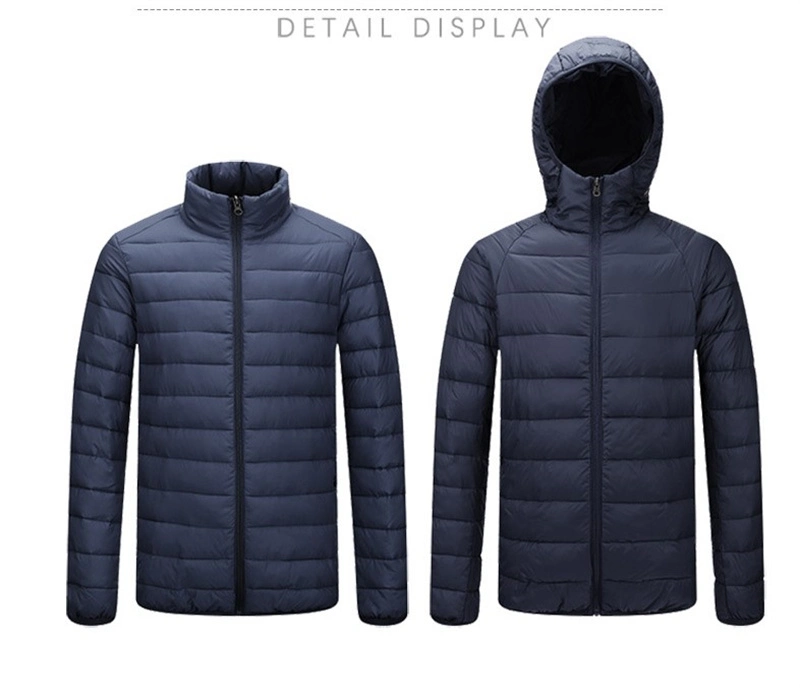 OEM High Quality Sports 100% Cotton Padding Wind Breaker Waterproof Winter Uniform Quilted Men Puffer Jacket