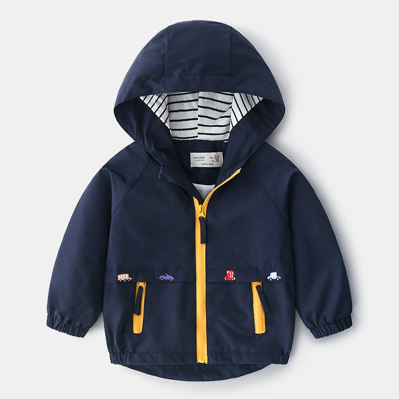 High Quality Custom Kids Windbreaker Spring and Autum Boy and Girl Outdoor Zipper Waterproof Jackets