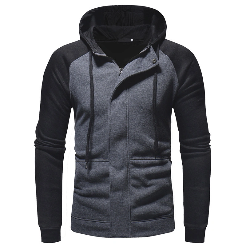 Custom Fashion Sports Wear Fitness Loose Fit Hoodies Full Zipper Men Jacket